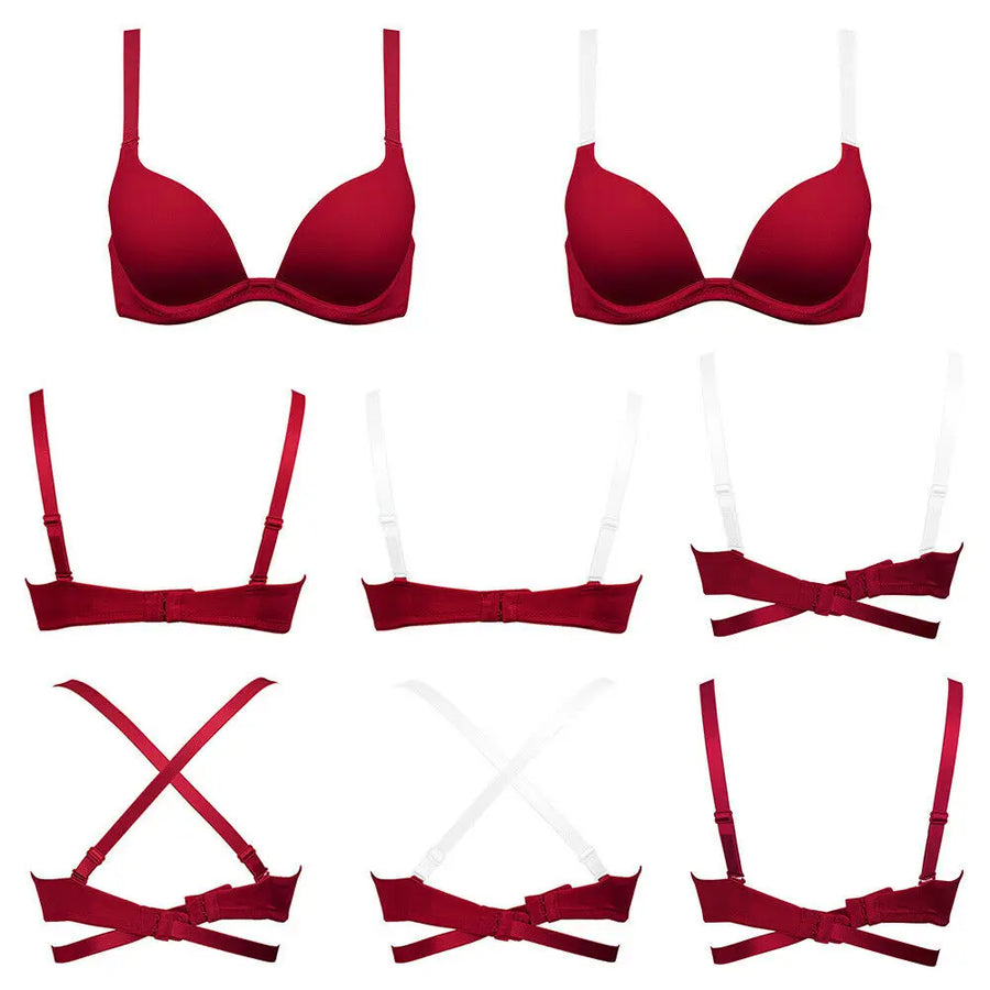 Sexy Red Push Up Bra