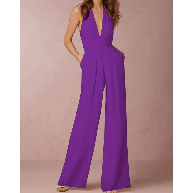 Stijlvolle Jumpsuit met V-hals voor Vrouwen