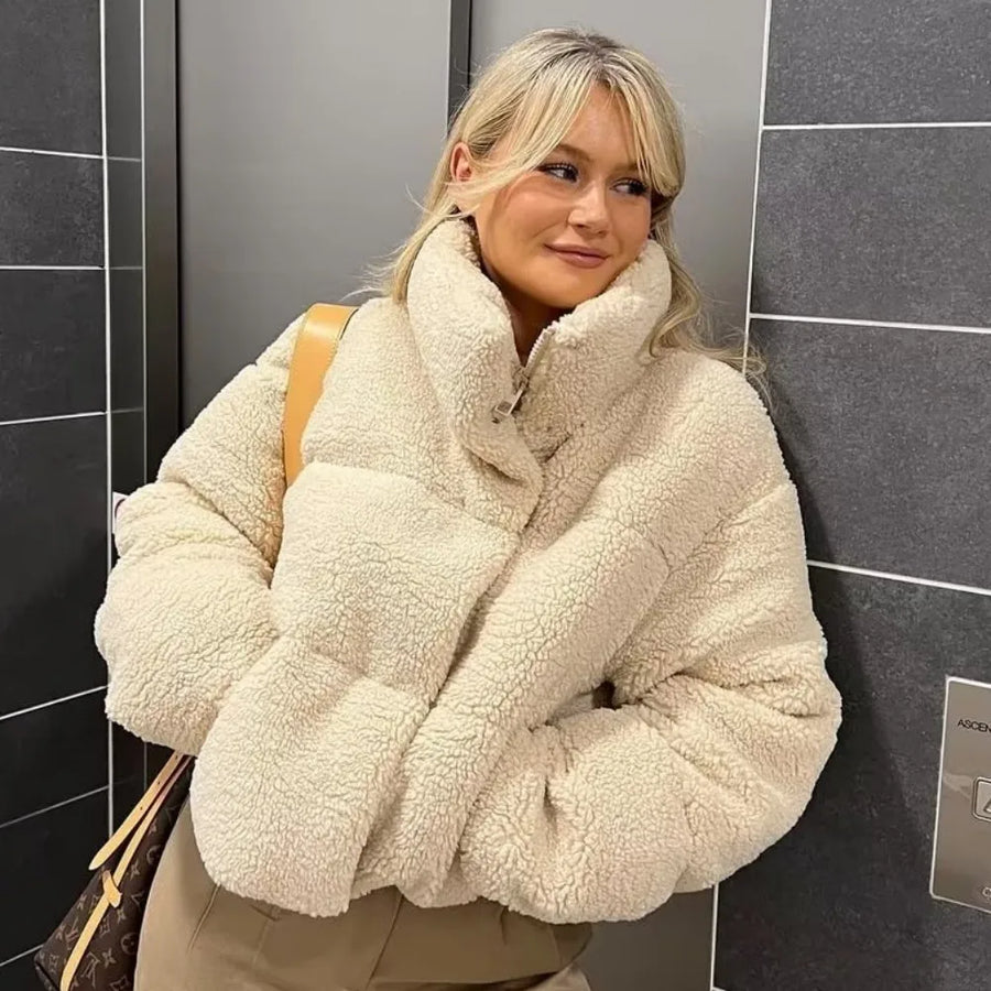Lamb Wool Short Cotton Coat