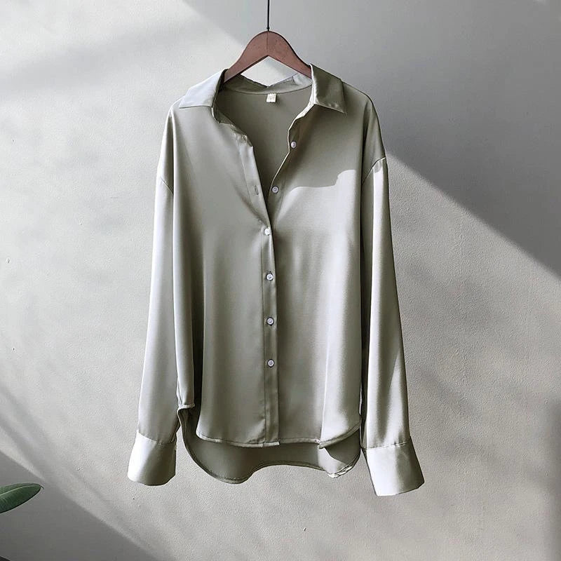 Knitted Cardigan – Elegante Lange Mouw Top voor Dames