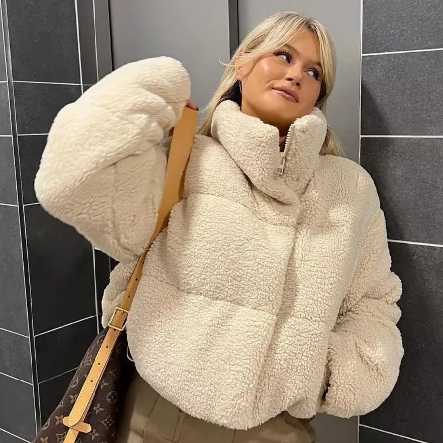 Lamb Wool Short Cotton Coat