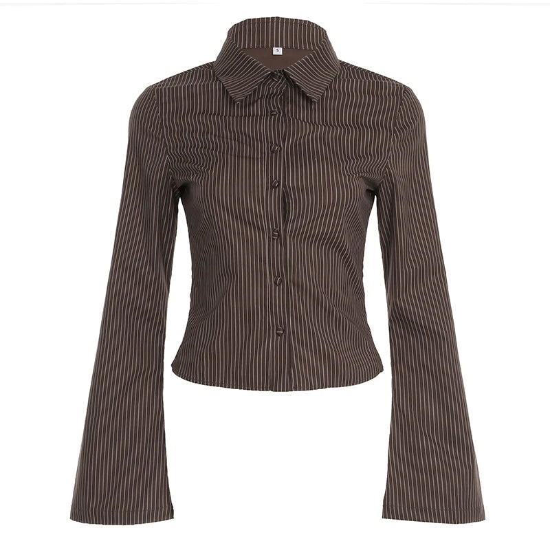 Crop top flared sleeve