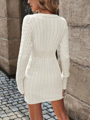 Demi | Kabelgebreide Sweaterjurk