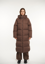 Extra Long Puffer Jacket Splashproof