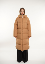 Extra Long Puffer Jacket Splashproof