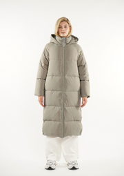 Extra Long Puffer Jacket Splashproof