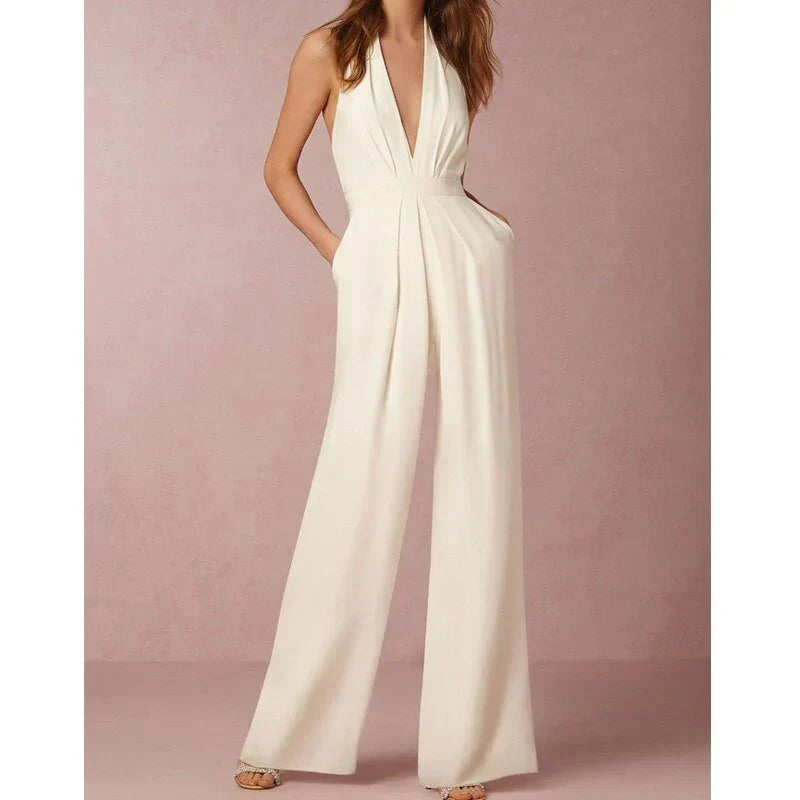 Stijlvolle Jumpsuit met V-hals voor Vrouwen