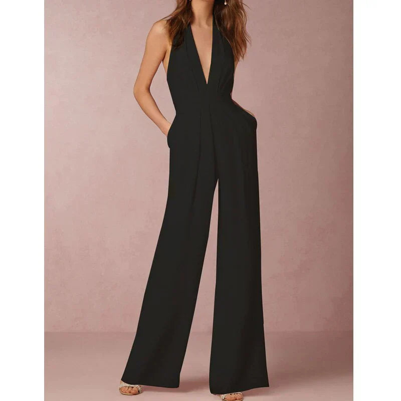 Stijlvolle Jumpsuit met V-hals voor Vrouwen