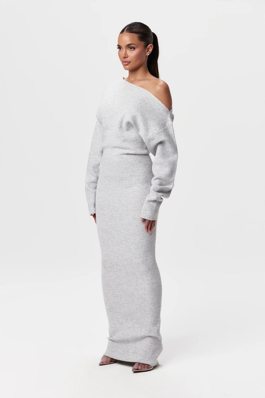 Drop-Shoulder Sweater Dress