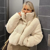 Lamb Wool Short Cotton Coat