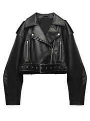 Fitaylor Dames Faux PU Leather Jacket