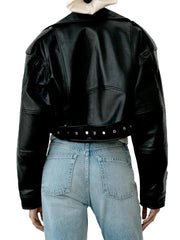 Fitaylor Dames Faux PU Leather Jacket