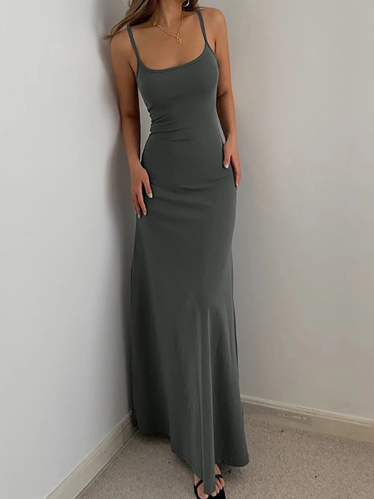 Backless jurk — Slanke taille